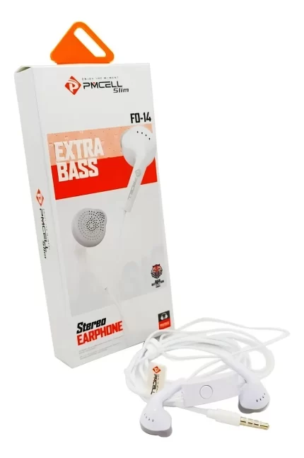 Fone de ouvido in-ear Pmcell FO-14 branco